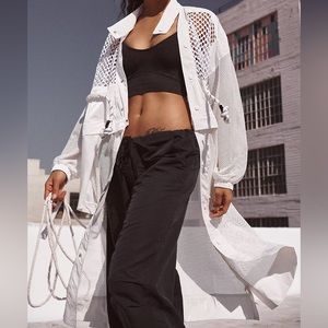 NWT Fp Movement Under The Sea Mesh Maxi Parka Two Way Style